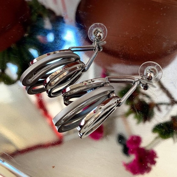 “Geometry?” Earrings - Picture 2 of 2